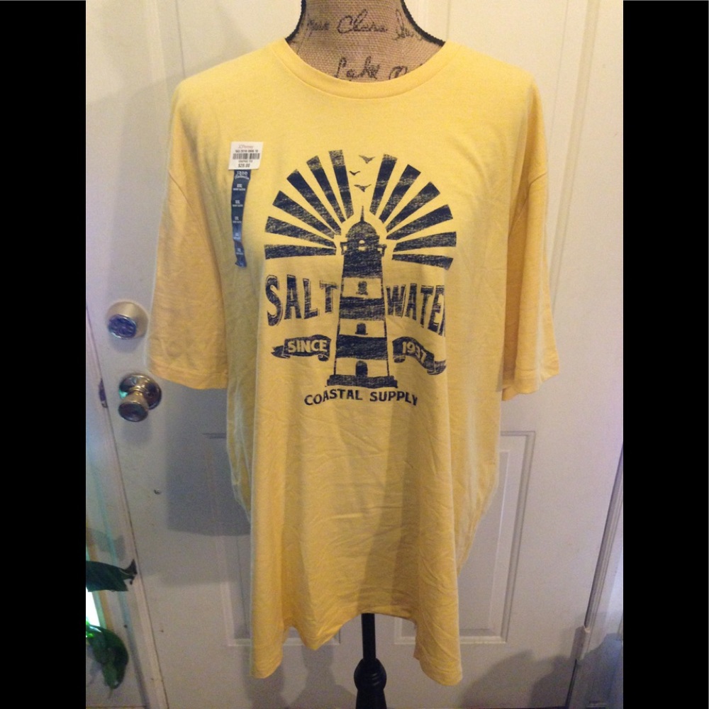 NWT Men's Izod Saltwater Short Sleeve Tshirt